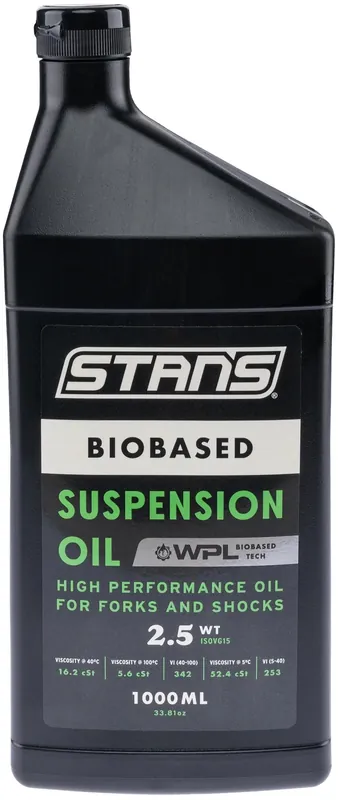 Meistverkauft Stan‘s NoTubes Universalöl Biobased Suspension Oil 1 Liter 2,5 W Viskosität