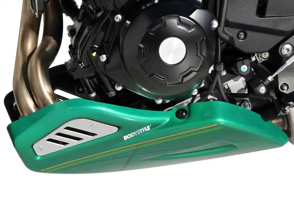 Schneller Versand BODYSTYLE Sportsline Bugspoiler ABS Kunststoff schwarz/grau für KAWASAKI Z650 RS