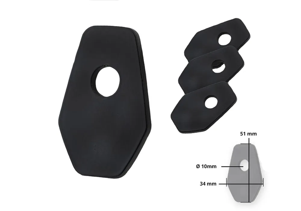 Neu PROTECH Universal Indy Spacer für diverse Suzuki Modelle Spiegel & Blinker Schwarz für SUZUKI SV 650, SV 650 X, GSX-S 1000