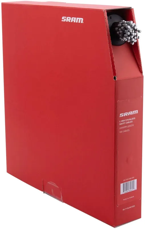 Billig SRAM Schaltzug Edelstahl 2200 mm silber Spenderbox mit 100 Stück