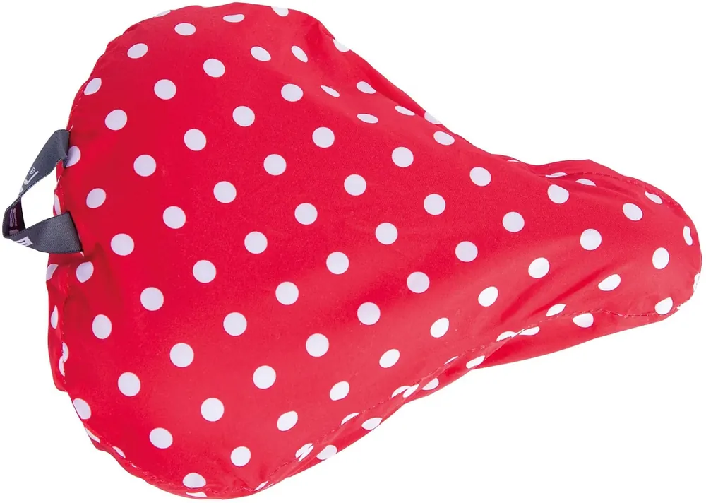 Basil Sattelüberzug Rosa rot mit weißen Punkten Expressversand