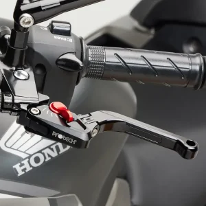 Nur Heute PROTECH Hebel Bremshebel Race Alu & Stahl Rot/Schwarz für YAMAHA MT-09 / SP, YZF-R1, YZF-R1 M