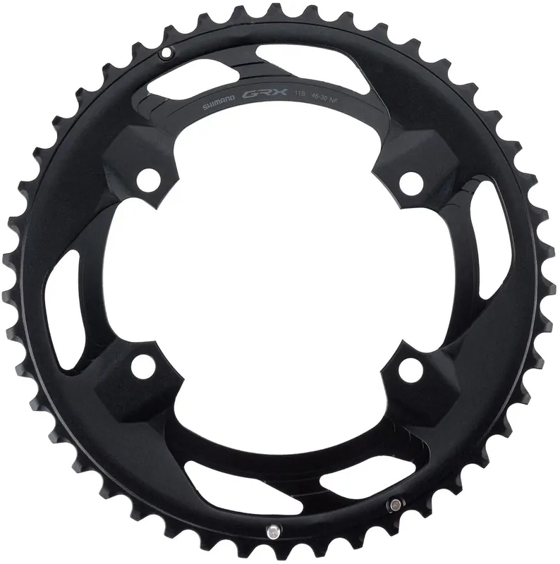 Shimano Kettenblatt GRX FC-RX600 46 Zähne schwarz für 2x11-fach, 110/80 mm Lochkreis Wochenendangebot