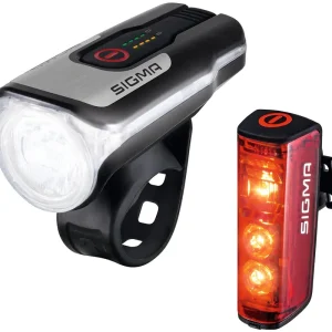 Sigma Sport Leuchten-Set Aura 80 USB / Blaze schwarz Online Kaufen