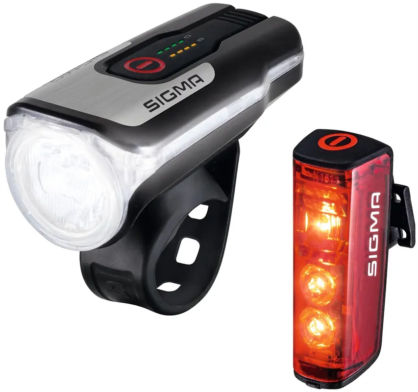 Sigma Sport Leuchten-Set Aura 80 USB / Blaze schwarz Online Kaufen