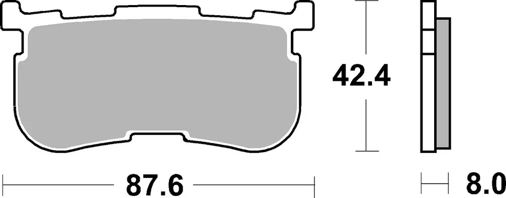 SBS Bremsbelag 923H.LS Street High Performance Sinter Nur Heute
