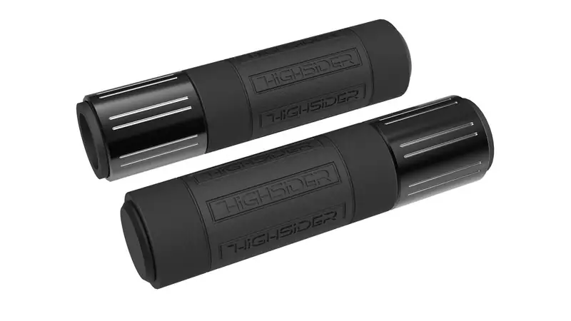 HIGHSIDER pro Conero Griffgummi Schwarz glänzend Mit polierten Fasen, 7/8 Zoll (22,2 mm), 132 mm Letzte Chance