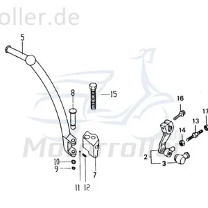Chunlan Chopper Kickstartergummi 125ccm 4Takt 244FM.09.01-05 Motorrad Moped Ersatzteil Service Inpektion Direktimport Angebot