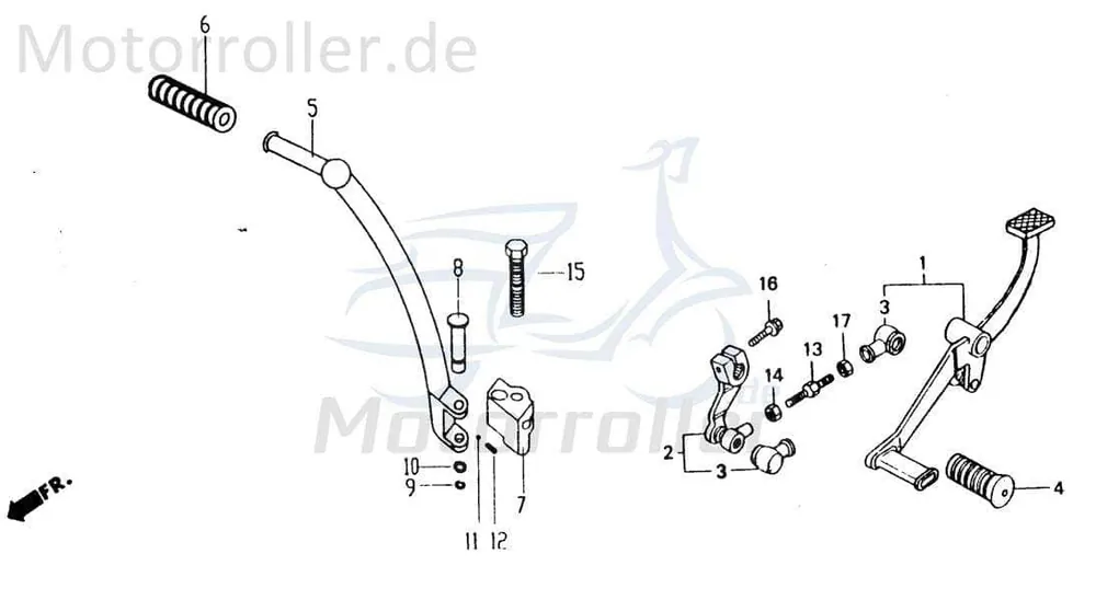 Online Kaufen Chunlan Chopper Stehbolzen 125ccm 4Takt 244FM.12.02-02 Gewindebolzen Gewindestange Gewinde-Stange Stiftschraube Gewindestab Motorrad