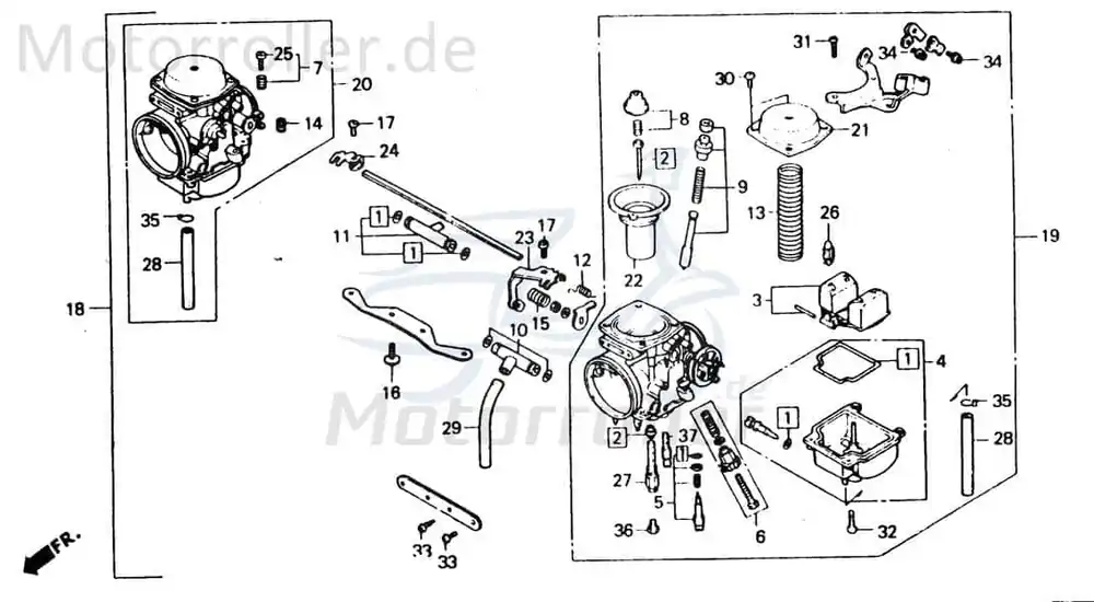 Highlight Chunlan Chopper Schwimmersatz 125ccm 4Takt 244FM.14.05 Motorrad Moped Ersatzteil Service Inpektion Direktimport