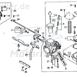 Chunlan Chopper Luftventilschlauch 125ccm 4Takt 244FM.14-14 Motorrad Moped Ersatzteil Service Inpektion Direktimport Schnäppchen