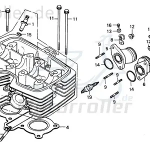 Chunlan Chopper Isolator links 125ccm 4Takt 244FM.01.02.01 Ansaugstutzen-Dichtung Dichtung-Ansaugstutzen Ansaug-Krümmer Zwischenstück / Rabatt