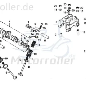 Chunlan Chopper Ventilfederhalter 125ccm 4Takt 244FM.01.01-07 Motorrad Moped Ersatzteil Service Inpektion Direktimport Mega-Angebot