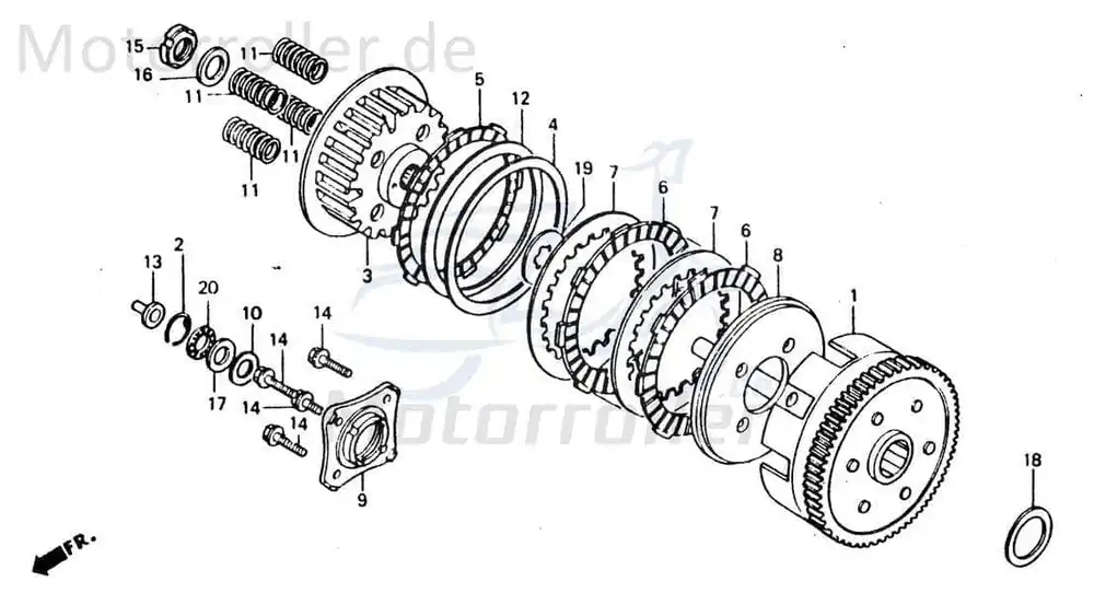 Chunlan Chopper Zwischenscheibe 125ccm 4Takt 244FM.08-20 Motorrad Moped Ersatzteil Service Inpektion Direktimport Online Kaufen
