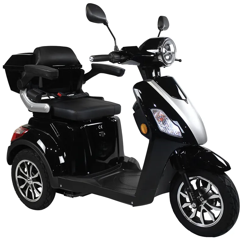 Elektroroller Scoody E3 Trike Y3 schwarz 25 km/h Dreiradroller E-Roller E-Dreirad E-Scooter Seniorenroller Seniorenmobil E-Trike Handycaproller Neue Kollektion