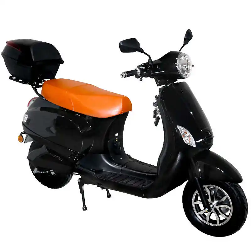 Elektroroller E-City 45 Retro schwarz 45 km/h E-Roller E-Scooter Mokick Motorroller Solange Der Vorrat Reicht