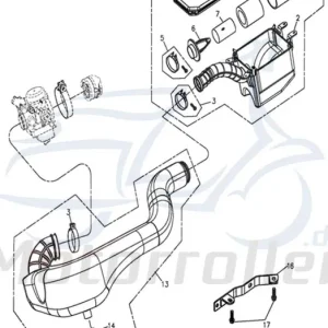 Zertifiziert Filterelement B Adly ATV 300 Crossroad Sentinel 272ccm 4Takt Luftfilteinsatz 280ccm-4Takt Quad ATV 280 Hurricane UTV Ersatzteil Service