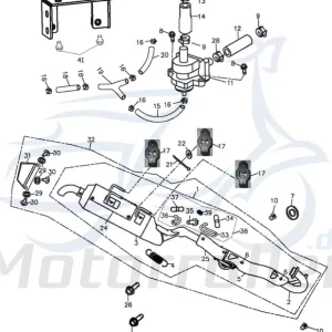 Preisreduziert Gewindehalter ohne Adly ATV 320 Hurricane Flat 272ccm 4Takt 320ccm-4Takt Quad UTV Ersatzteil Service Inpektion Direktimport
