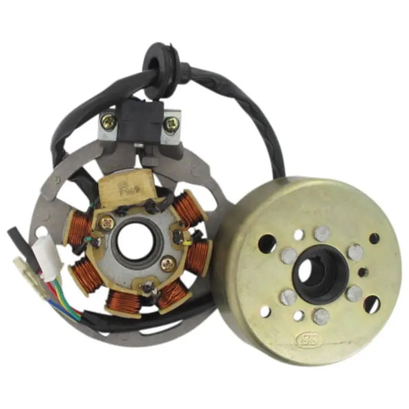 Rex Drive 50 MBK Lichtmaschine mit außenliegendem pick 31130802-1 Stator Ankerplatte 50ccm 2Takt 1E40QMB YY50QT-28 50cc 2T Knallerangebot