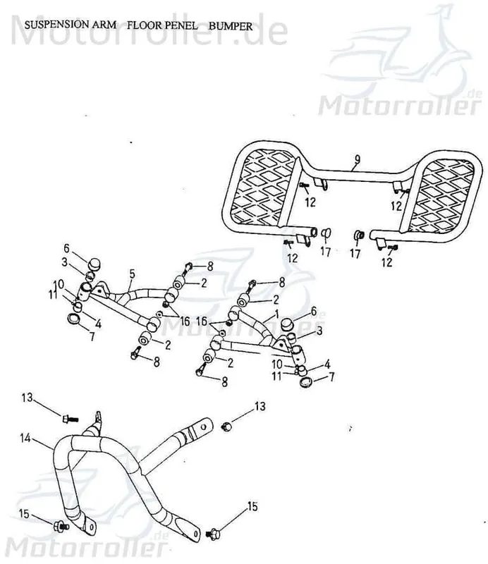 Nur Für Kurze Zeit Adly Sechskantschraube M6x16mm Befestigung Halter 50ccm 2Takt Halterung Flachkopfschraube Sechskant-Schraube Bundschraube 125ccm-4Takt