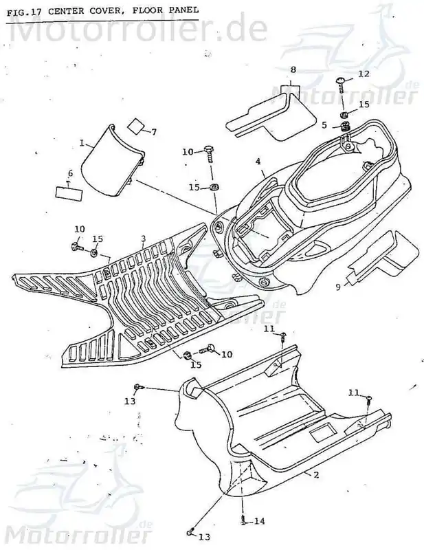 Adly Scoody 50 Sitzbankverkleidung 50ccm 2Takt 83400-105-000-B Sitzverkleidung Mittelverkleidung Sitz-Verkleidung Sitzbank-Verkleidung Meistverkauft