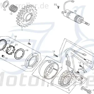Begrenztes Angebot Anlasserfreilauf Adly ATV 300 Crossroad Sentinel 272ccm 4Takt Anlasser-Freilauf Starterkupplung Elektrostartfreilauf E-Starterfreilauf