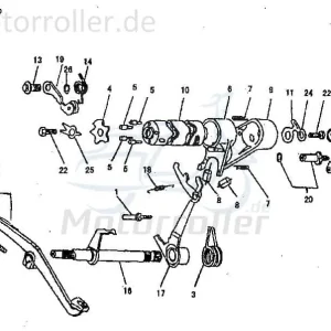 Jincheng Schalttrommel Roller Scooter 50ccm 2Takt 140600 1E40QMB Ersatzteil Service Inpektion Direktimport Wochenendangebot