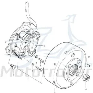Garantierte Lieferung Jincheng JC 50 Monkey Repl. Bundmutter 50ccm 4Takt GB6171-86-M10x1.25 M10x1,25 Sechskantmutter Flanschmutter Sechskant-Mutter Scooter