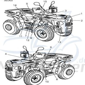 Aeon Cobra 125 RS Aufkleber ATV 125ccm 4Takt K87720-159-00F1 Tank Sticker Dekor Dekor-Aufkleber Klebeetikett Quad UTV Ersatzteil Jetzt Bestellen