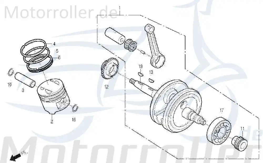 Kolbenringe mitte Kolben Ringe DAE-13131-SA1-0000 Heißes Angebot