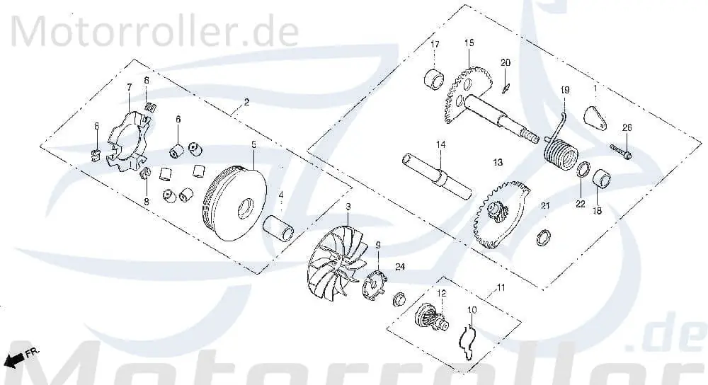 Geprüft Variatorscheibe i. komplett DAE-2210A-SA1-0000-EU