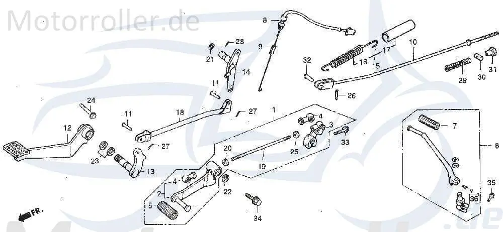 Online Kaufen Schalthebel komplett Schaltknüppel DAE-24700-BA5-9001