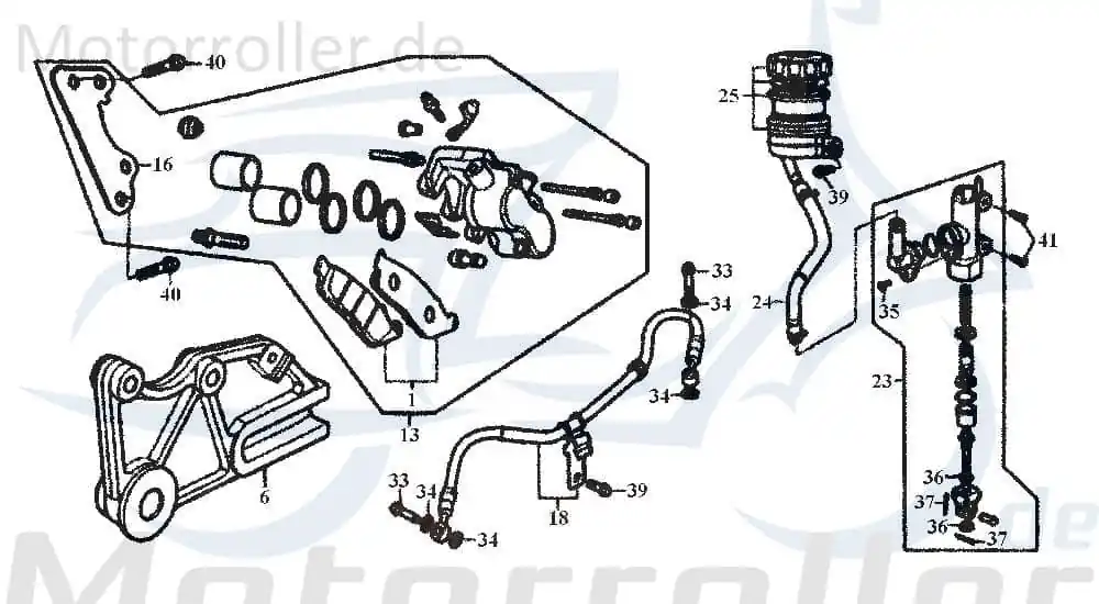 Knallerangebot Bremsbeläge Satz hin. DAE-4310A-BA4-0000-M1