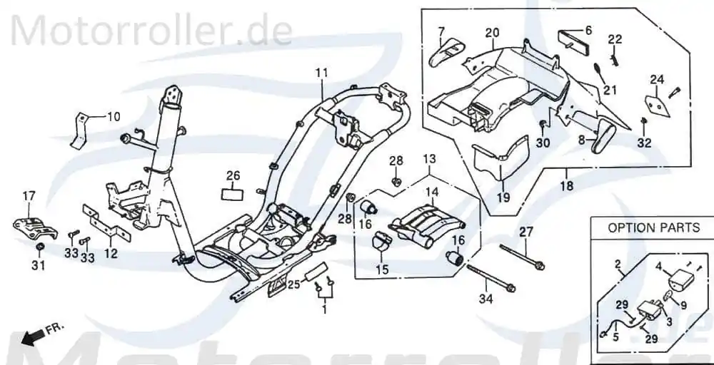 Kotflügel hinten DAE-80105-SE5-5100-EU Neu Im Sortiment