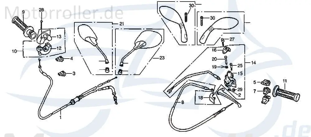 Spiegel links ab FIN KY3081 DAE-88120-SE5-6002 Garantierte Lieferung