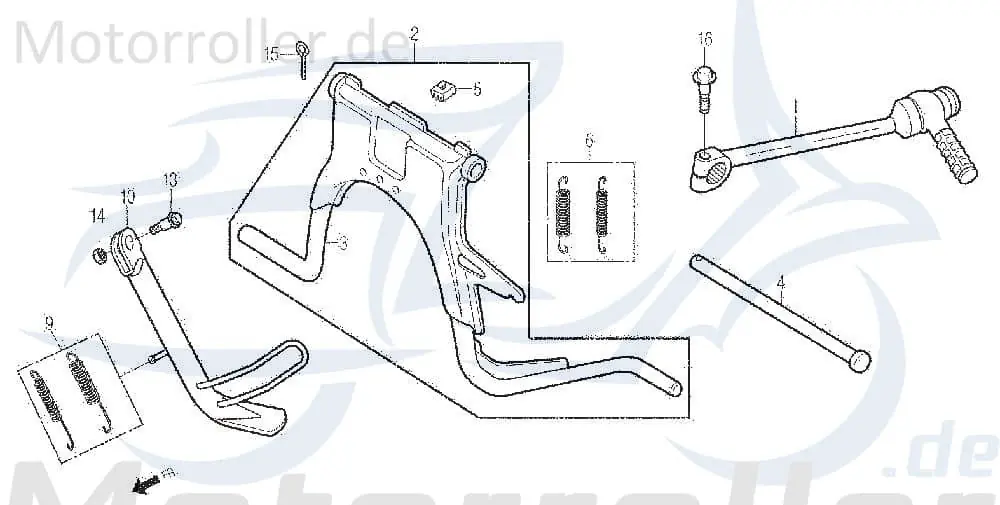 Splint 2,5 x 20 GAF19 Hauptständer DAE-S4201-25200 Letzte Chance