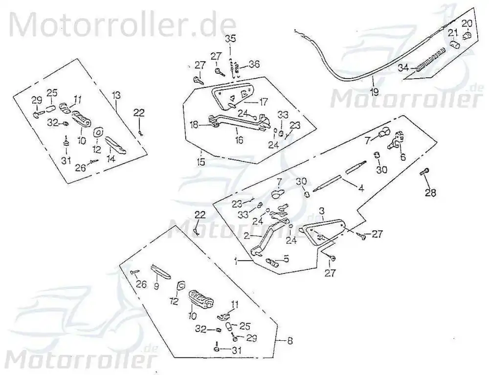 Top-Seller Baotian BT49QT-9 4T Tachowelle 50ccm 4Takt BAO-BT50QT-9-190300 Tachoantrieb Tacho-Welle Tachometerwelle Tachoantriebswelle Scooter
