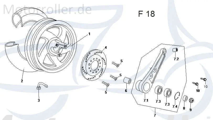 Versand Am Gleichen Tag Buchse 17x24mm Baotian BT49QT-9D1 Hülse Roller 50ccm 4Takt Distanzhülse Lagerbuchse Distanz-Hülse Distanzbuchse Passhülse Passbuchse