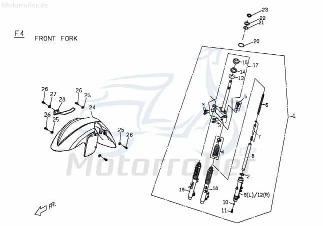 PGO Sechskantschraube Gabel T-Rex 50 Befestigung 50ccm 2Takt Halter Halterung Flachkopfschraube Sechskant-Schraube Bundschraube Scooter Super-Preis