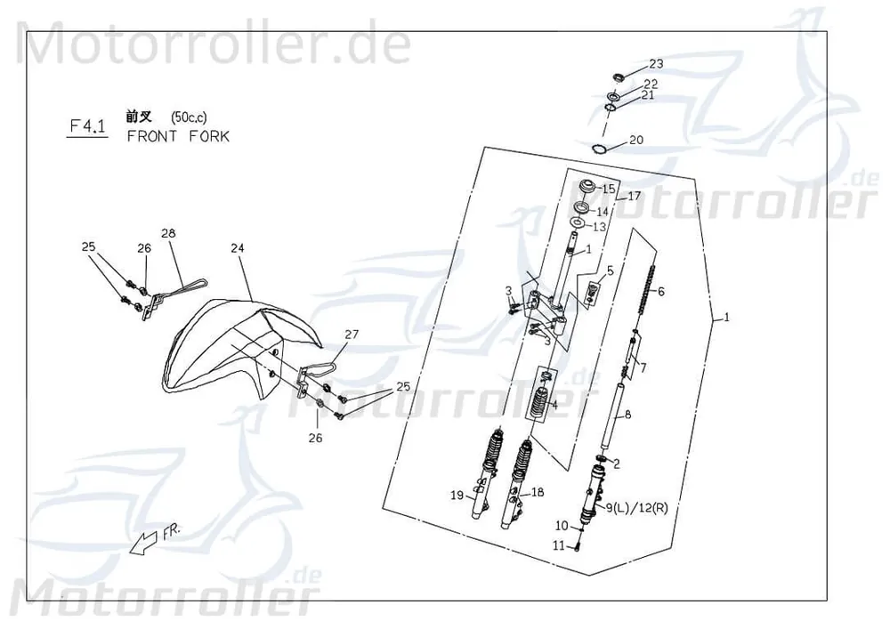 Feder Vordergabel Gabelfeder PGO C144C061000 Meistverkauft