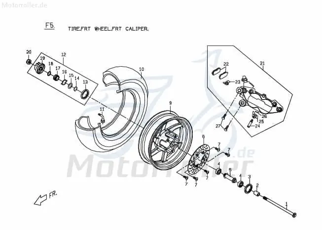 Bremsscheibe vorn Scheibenbremse PGO G-Max 150 200 M2403501000 Vorderradbremse Vorderrad Schnäppchen