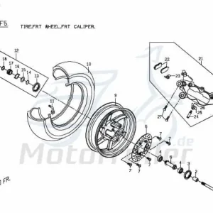 Top-Seller PGO Klemmfeder Bremssattel G-Max Federstift Haltestift M240C040000 Arretierfeder Bremszange