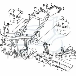 Top-Angebot PGO Träger Fußbrett rechts G-Max Befestigung Halterung Roller M242A420000 Haltebügel Trittbrett Bodenbrett