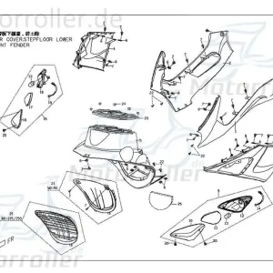 Ausverkauf PGO Blinkerglas rechts innen G-Max Roller M266D030000 Blinker-Glas Blinker-Abdeckung Blinkerabdeckung Blinkerkappe Blinker-Kappe