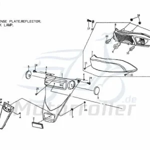 Aufnahme Vorderachse PGO M266F080000 Sonderaktion