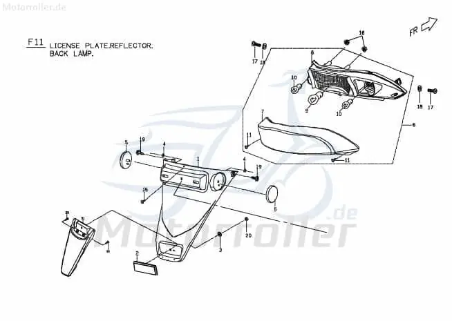 Aufnahme Vorderachse PGO M266F080000 Sonderaktion