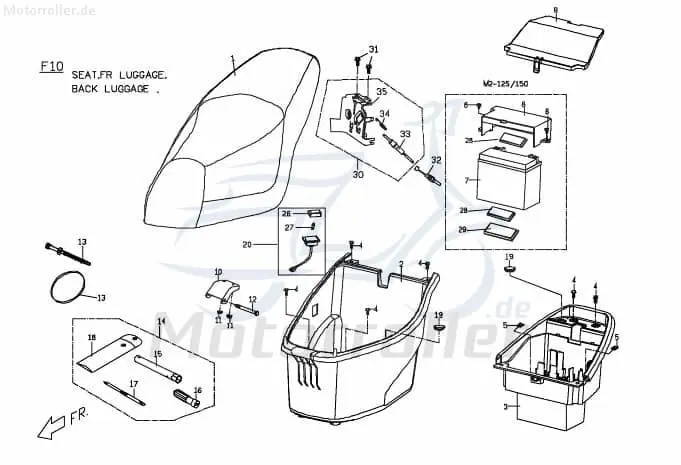 PGO Glasabdeckung Staufachbeleuchtung G-Max M268A010000 Glasdeckel Staufachlicht Staufachlampe Abdeckglas Schneller Versand