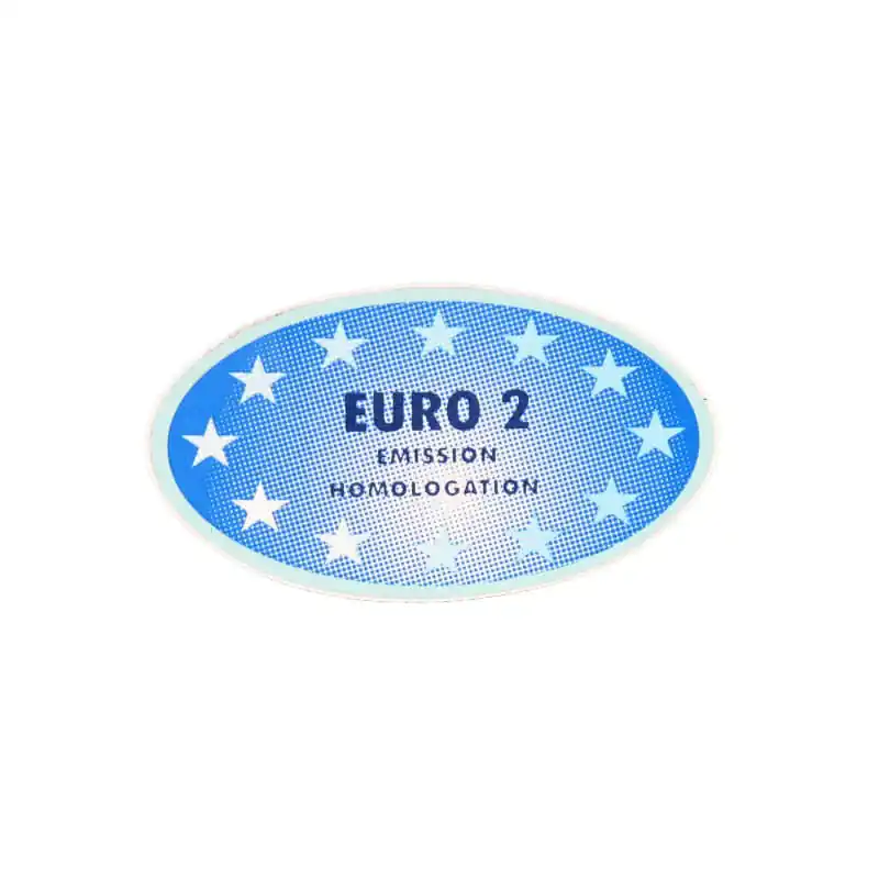 PGO Aufkleber ‘‘Euro 2‘‘ G-Max Sticker Dekor Roller P6601270000 Dekor-Aufkleber Klebeetikett Schriftzug Emblem Heißes Angebot