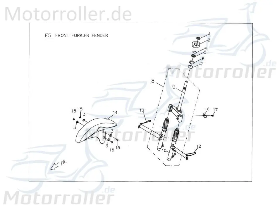 PGO Gabelbrücke silber PMX 110 Radgabel Telegabel Roller P24430037202 Gabel-Brücke Vorderrad-Gabel Joch Vorderradgabel Lenkgabel PMX 50 Jetzt Bestellen