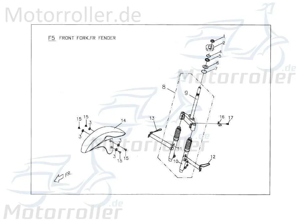 PGO Gabelbrücke Durchmesser=33mm PMX 110 Radgabel Telegabel P244C2000003 Gabel-Brücke Vorderrad-Gabel Joch Vorderradgabel Lenkgabel Expressversand